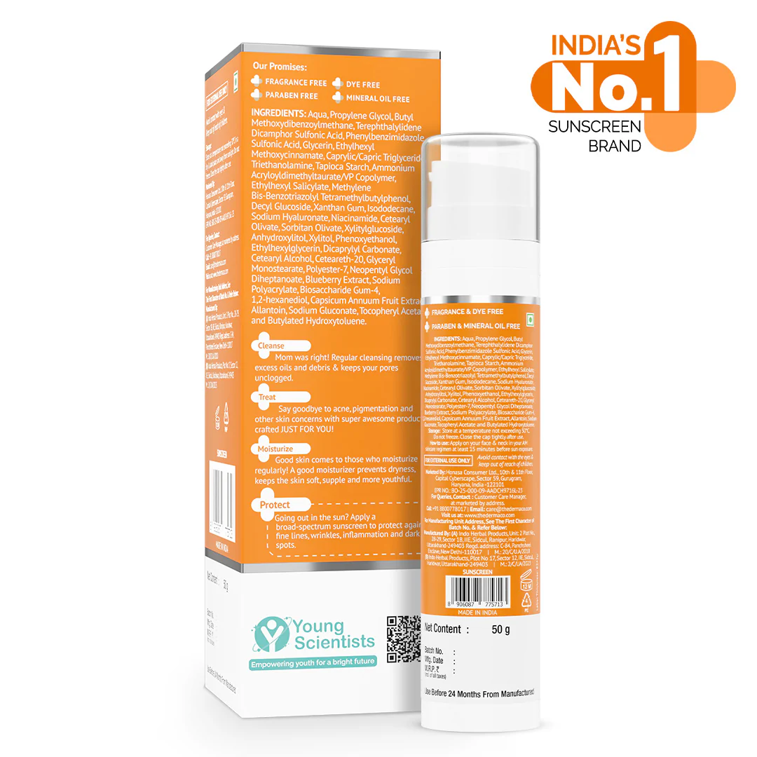 1% Hyaluronic Sunscreen Aqua Gel In Vivo Tested (ISO 24444:2019 Certified, CTRI/2025/02/080287) with SPF 50 & PA++++ - 50g - Image 11