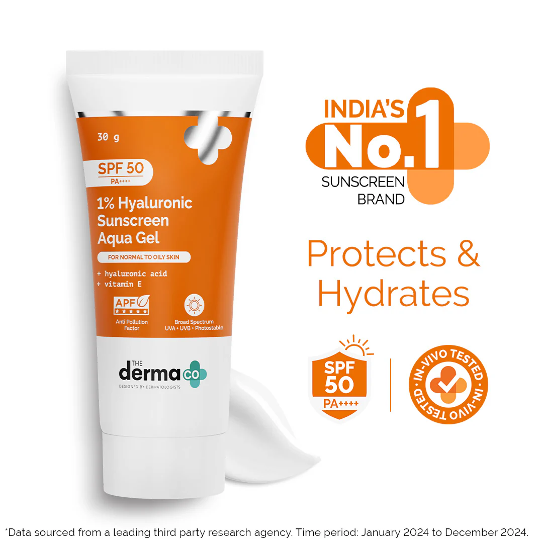 1% Hyaluronic Sunscreen Aqua Gel with SPF 50 & PA++++ - 30g