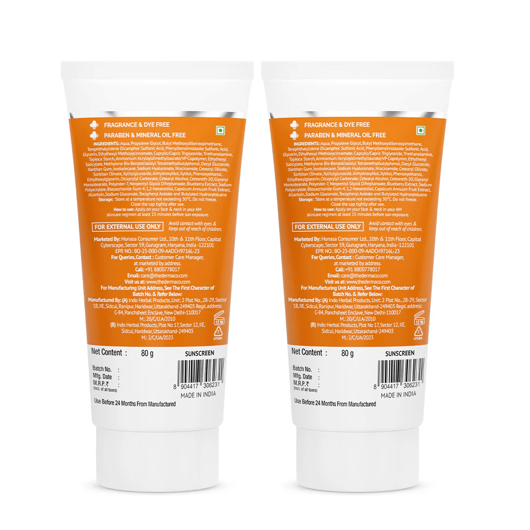 1% Hyaluronic Sunscreen Aqua Gel In Vivo Tested (ISO 24444:2019 Certified, CTRI/2025/02/080287) with SPF 50 & PA++++ - 80g (Pack of 2) - Image 11