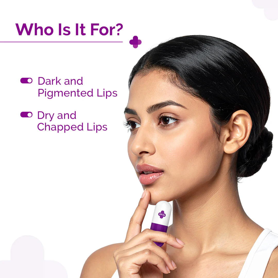 1% Kojic Acid Lip Balm with Alpha Arbutin & Hyaluronic Acid with SPF 50 - 4.5g - Image 3