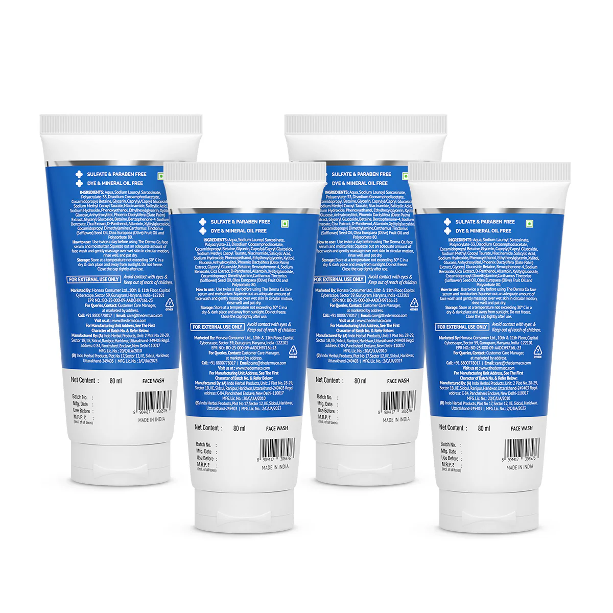 2% Sali-Cinamide Anti-Acne Face Wash with 2% Salicylic Acid & 2% Niacinamide - 80 ml (Pack Of 4) - Image 7