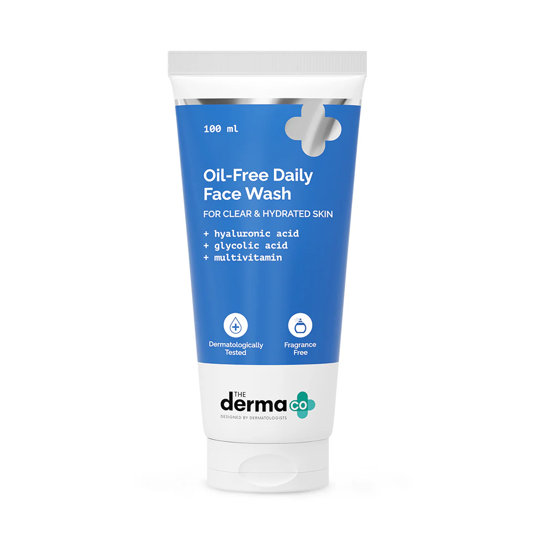 Oil-Free Daily Face Wash With Hyaluronic Acid, Glycolic Acid & Multivitamins for Clear & Hydrated Skin - 100ml - Image 8