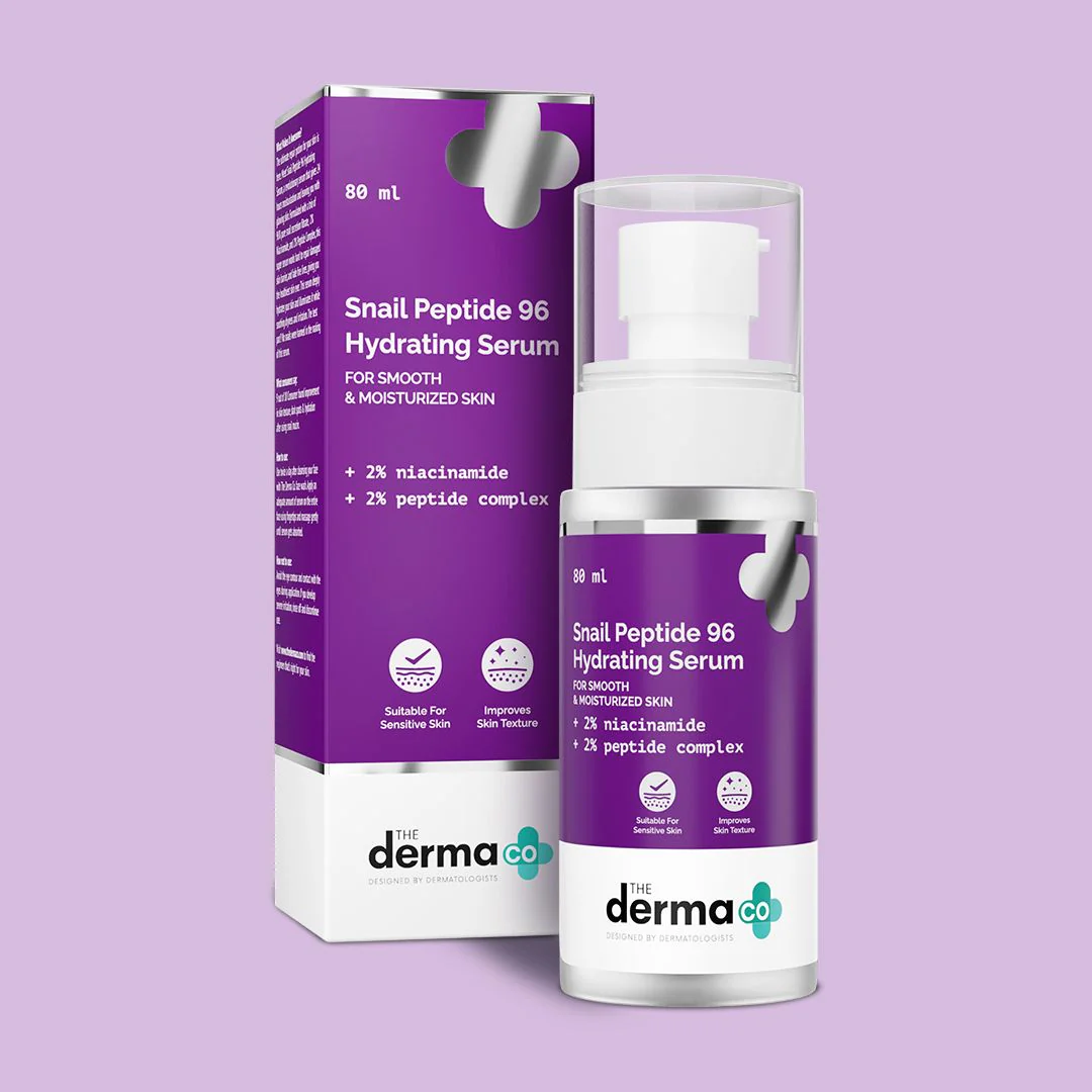 Snail Peptide 96 Hydrating Serum with Snail Mucin & Peptide Complex for Smooth & Moisturized Skin - 80 ml