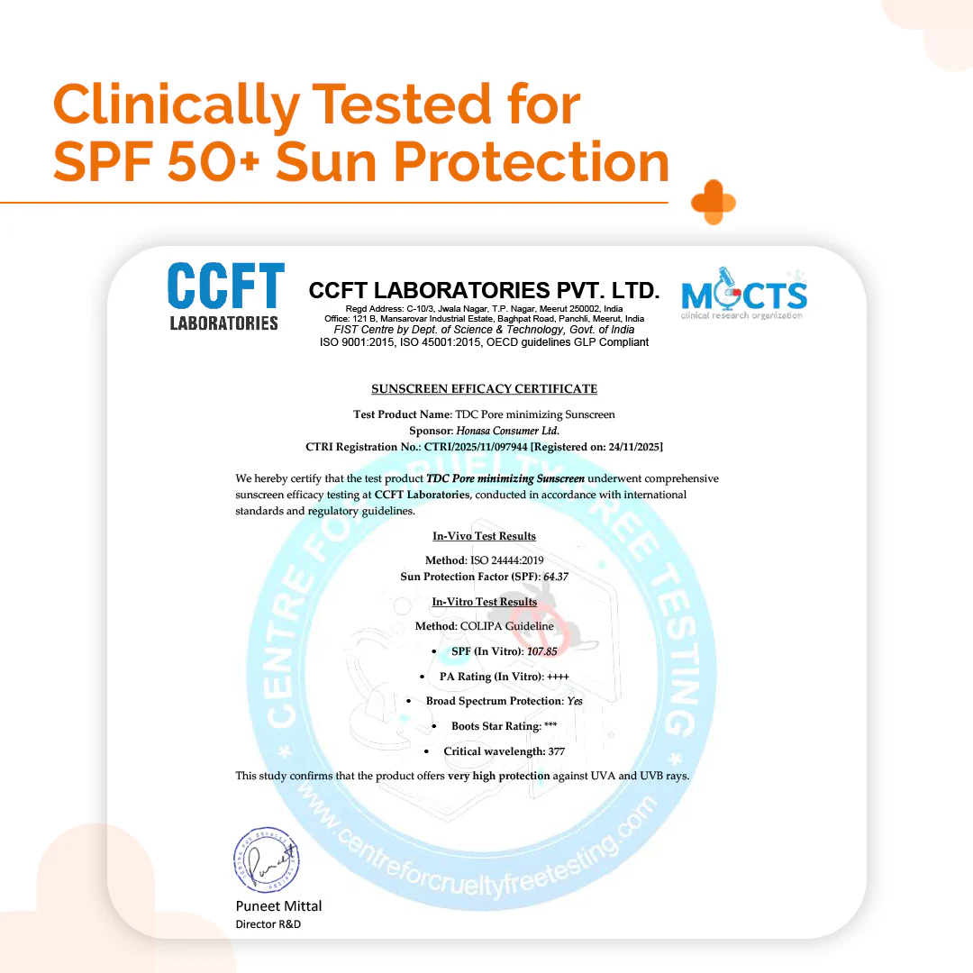 Pore Minimizing Sunscreen Gel with SPF 50 & PA+++ For Open Pores & UVA/UVB Protection - 50 g - Image 3