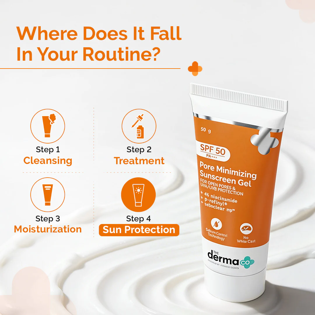 Pore Minimizing Sunscreen Gel with SPF 50 & PA+++ For Open Pores & UVA/UVB Protection - 50 g - Image 6