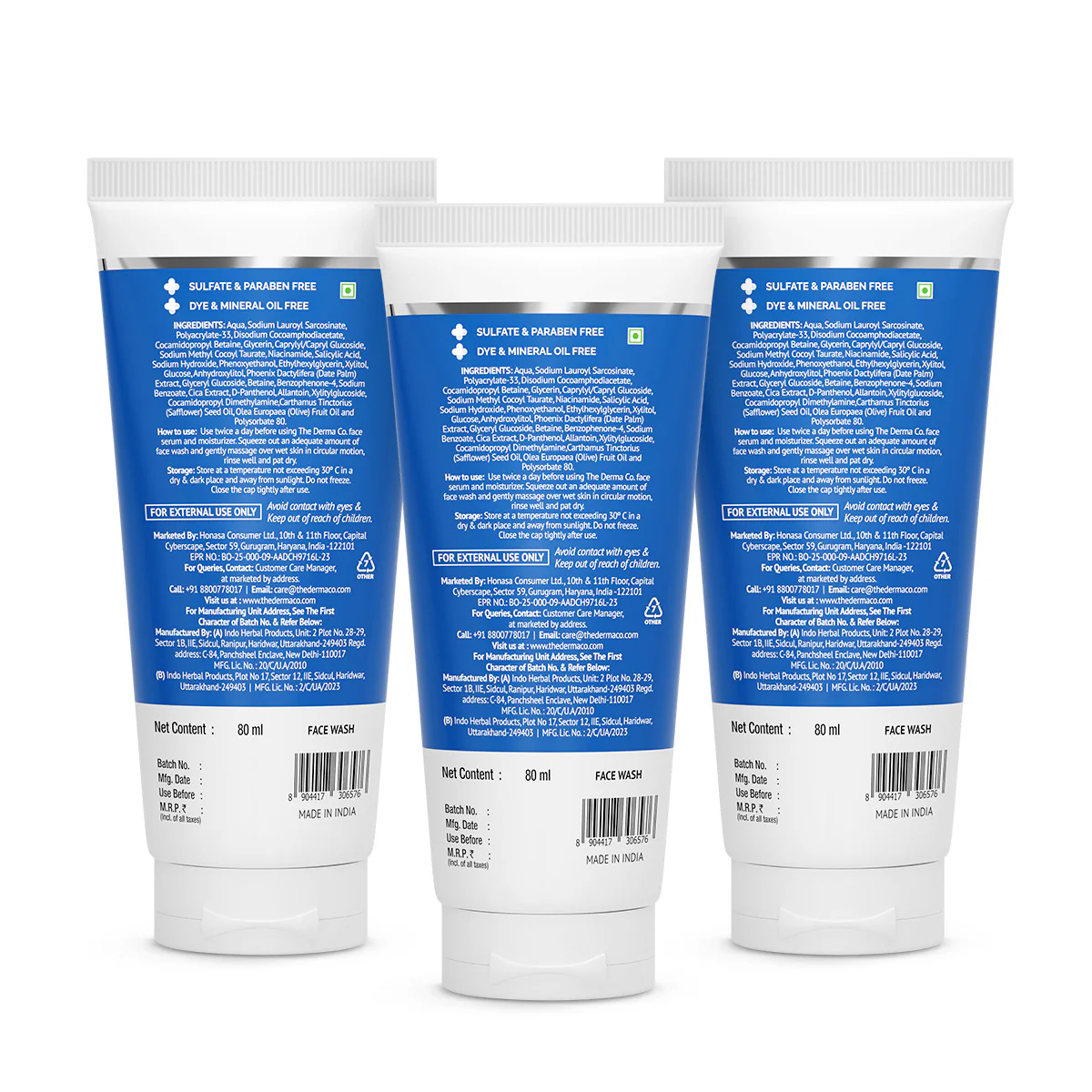 2% Sali-Cinamide Anti-Acne Face Wash with 2% Salicylic Acid & 2% Niacinamide - 80 ml (Pack Of 3) - Image 7