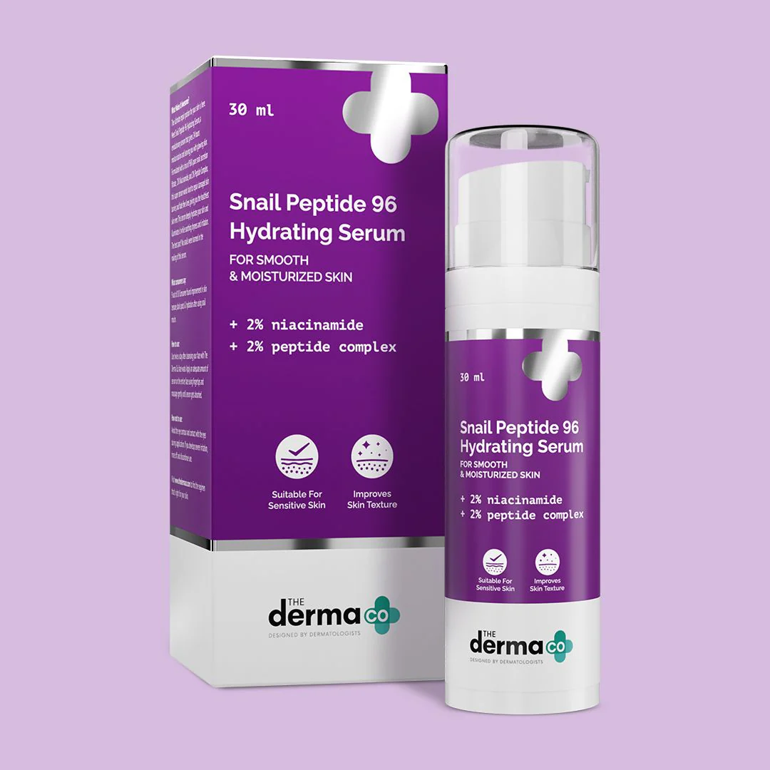 Snail Peptide 96 Hydrating Serum with Snail Mucin & Peptide Complex for Smooth & Moisturized Skin - 30 ml