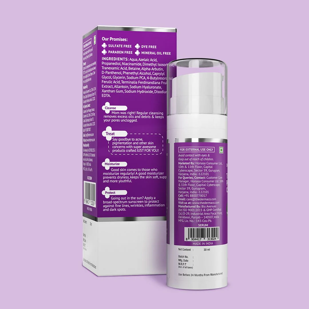 Tran-Zelaic Pigmentation Corrector Serum with Tranexamic Acid & Azelaic Acid - 30ml - Image 7